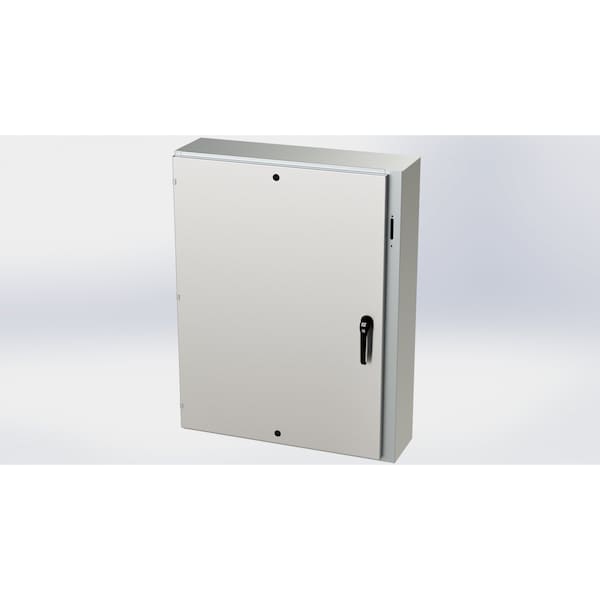 3 Point Latch Electrical Enclosures, 48 in H, 10 in D, 37.38 in W, NEMA 3R, 4, 4X, 12, 13